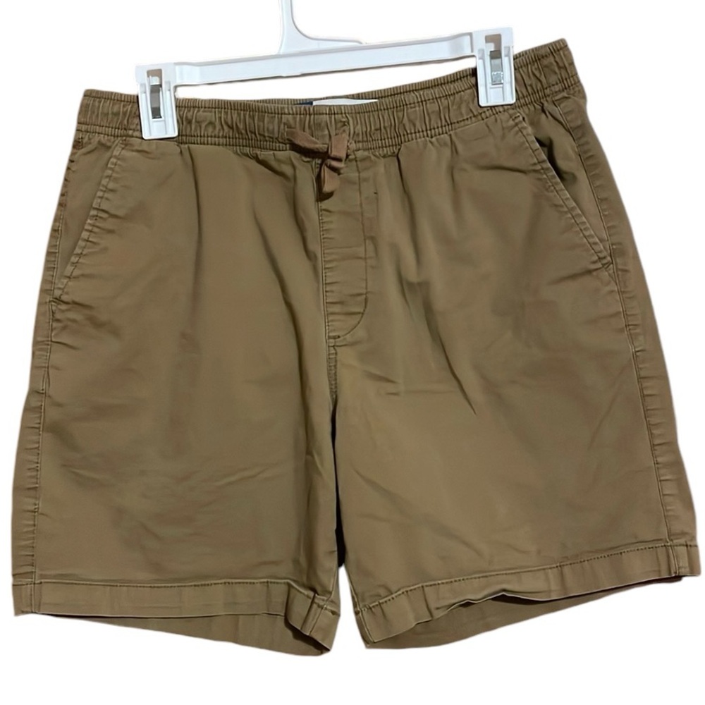 •OLD NAVY•MENS 7" INSEAM TAN JOGGER BUILT-IN FLEX SHORTS SIZE MEDIUM